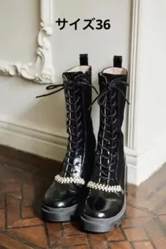 Herlipto Crystal Lace-Up Ankle Boots 36
