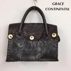 ☆ GRACE CONTINENTAL カービングバッグ M