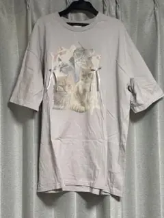 merry Jenny キャットリボンビックTee ラベンダー