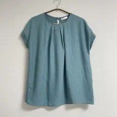 DRESKIP ドレスキップ　カットソー　ブルーグリーン【L】☆新品未使用☆