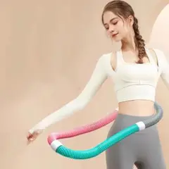 1個のフラフープ 女性向け減量用ソフトスプリングフラフープ ジムアクセサリー
