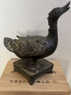 銅製 鴨 香炉 ☆彡 古銅 唐物 家鴨 白鳥 茶道具 古道具 70307 銅製 鴨 香炉 ☆彡 古銅 唐物 家鴨 白鳥 茶道具 古道具 70307