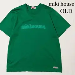 90's MIKI HOUSE MEN'S グリーン Tシャツ 古着 L