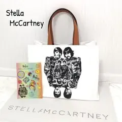 未使用✨ ステラマッカートニー トートバッグ ビートルズ コラボ キャンバス 白