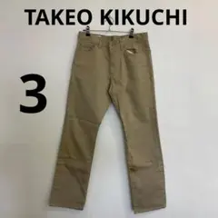 F0070　【TAKEO KIKUCHI】 パンツ　３サイズ　ベージュ