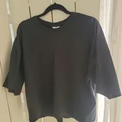 AMERICAN HOLIC 黒 五分袖 Tシャツ L