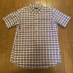 VAN チェック柄 半袖シャツ Mサイズ