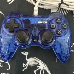 PS3 ホリパッド3 ミニ　コントローラー　クリアブルー　動作確認済み