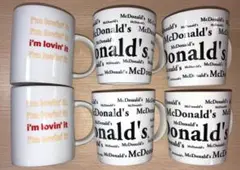 マクドナルド　マグカップ　(2種類)　6個