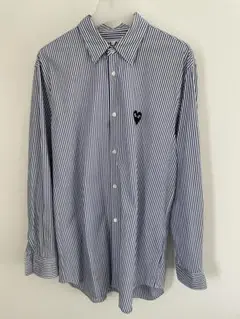 PLAY COMME des GARÇONS ストライプシャツ L