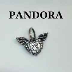 PANDORA Sparkling Heart Wings charm✩.*˚