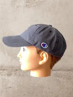 champion キャップ　くすみグレー