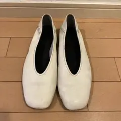 最終値下げ CAMPER カンペール フラットシューズ 白 EU39 24.5㎝