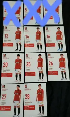 2022 浦和レッズ 浦和レッズレディース レギュラーカード 8枚セット