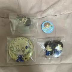 名探偵コナン 風間英彦メアリー沖矢昴宮本由美 キーホルダー 缶バッジ マグネット