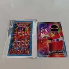 スーパー戦隊展　トレーディング箔押しクリアカードC メガレンジャー　メガレッド