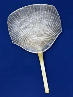 うちわ 蚕 絹糸 自家製団扇