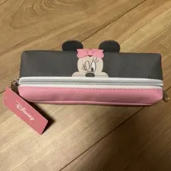 新品未使用品　Disney ミッキーマウス ペンケース アクリルチャーム付き