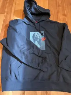 Supreme ネイビー フォトプリント パーカー L