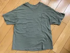 コーチCOACH ポケット付き Tシャツ L サイズオリーブグリーン