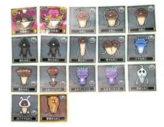 おさわり探偵なめこ栽培キット　なめこ図鑑シール17枚セット まとめ売り