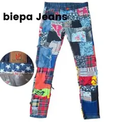 ビエパ　パンツ　ジーンズ　デニム　パッチワーク　ドクロ　レア　32