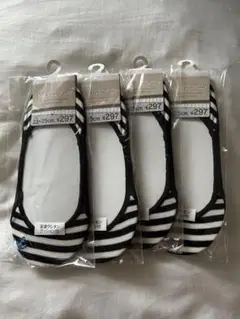 【新品5足セット】スニーカーソックス くるぶしソックス ストライプ