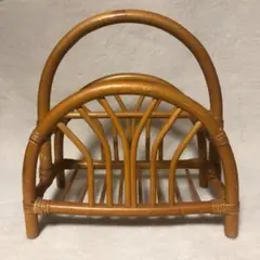 籐(ラタン)マガジンラック