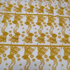 はぎれ☆生地☆布☆セダムデザイン☆うさぎ☆巾×50cm