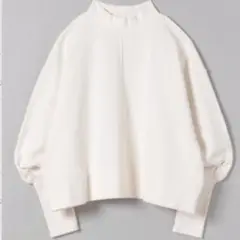 JEANASIS モックネックソデリブショートプルオーバー