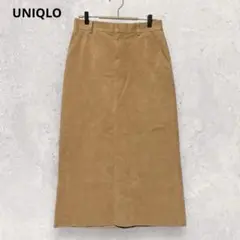 UNIQLO ユニクロ スエード調 タイトスカート 66 ベージュ 3630