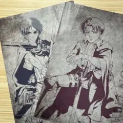 進撃の巨人×セブンイレブン 非売品クリアファイル２枚