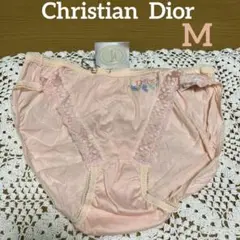 Christian Dior ⑤サーモンピンク色　レース付きショーツ