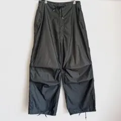 90s スノーカモパンツ　後染め　usarmy 米軍実物　ブラック　ワイド　XS