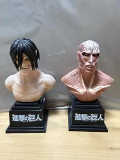 進撃の巨人　胸像2点セット 2025年最新】進撃の巨人 プレミアム胸像フィギュアの人気