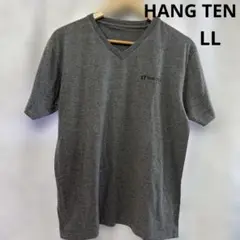 HANG TEN グレー Vネック Tシャツ