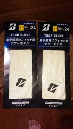 ブリヂストンツアーグローブ右手用24Cm2枚