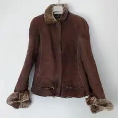 フィロソフィ ディ アルベルタフェレッティのムートンコート 山羊革