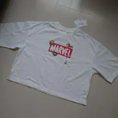 MARVEL クロップドTシャツ Sサイズ ホワイト