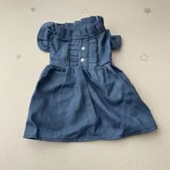 犬服 デニムワンピース Sサイズ