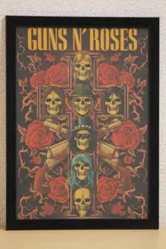 ガンズ・アンド・ローゼズ　Guns N' Roses　ポスター　額付き