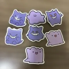 ポケモンメタモンゲンガーステッカー7枚セット