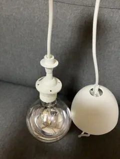メ4955 IKEA LED ペンダントライト コードと電球セット