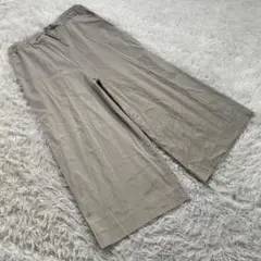 georgesrech (38) 無地 シンプル ワイド ガウチョパンツ