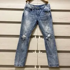 ドープ DOPE ジーンズ デニム ダメージ クラッシュ ブリーチ つぎはぎ