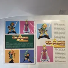 レア ゼルダの伝説 神々のトライフォース 下敷き ノート セット ②