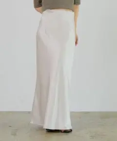 omayu サテンナロースカート made in INTER FACTORY S