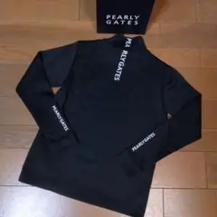 ⭐お買い得２点⭐PEARLY GATES⭐長袖トップス&ショップ紙袋⭐黒⭐M⭐