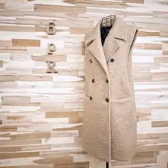 新品　未使用　ZARA コットン　オーバーサイズ　ボリューム　ベスト　アウター 新品タグ付 ZARA ザラ ZWコレクション オーバーサイズ