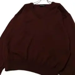 美品 YSL イヴ・サンローラン ニット 刺繍ロゴセーター メンズLL